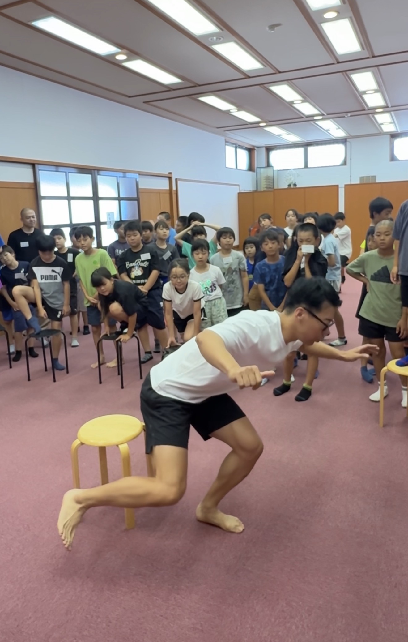 子どもたちへの瞬発力指導